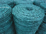 Pvc 13 Gauge Plastic Coated Barbed Wire High Toughness
