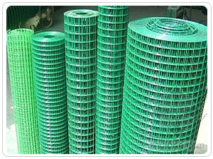 PVC 60*80mm зеленый покрыл сваренную ячеистую сеть для конструкции не ржавея